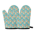 Watercolor French Bulldog Puppy Print Oven Mitts