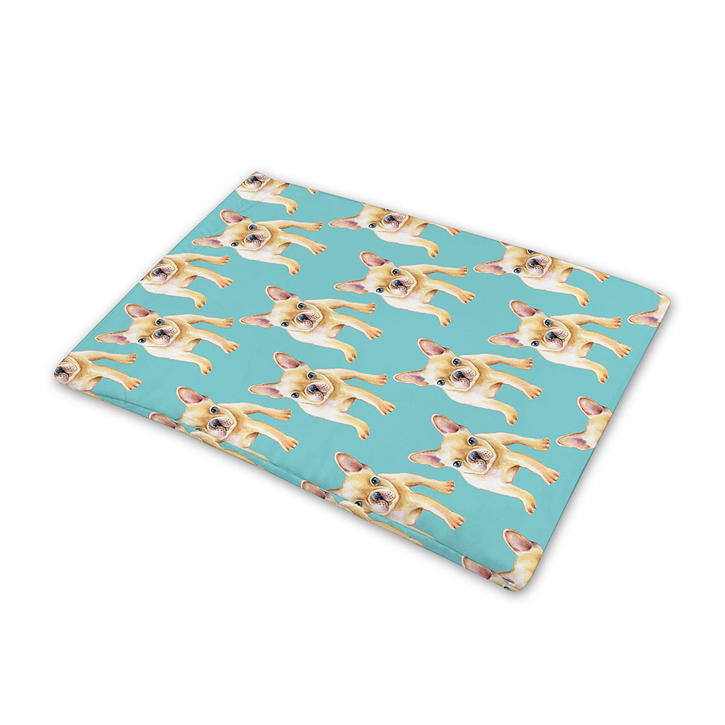 Watercolor French Bulldog Puppy Print Pet Cooling Mat Cover