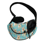 Watercolor French Bulldog Puppy Print Pet Sling Carrier