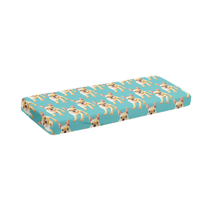 Watercolor French Bulldog Puppy Print Piano Keyboard Cover