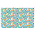 Watercolor French Bulldog Puppy Print Polyester Doormat