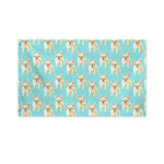 Watercolor French Bulldog Puppy Print Polyester Flag