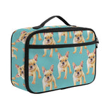 Watercolor French Bulldog Puppy Print Portable Lunch Bag