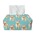 Watercolor French Bulldog Puppy Print Rectangle Tissue Box Cover