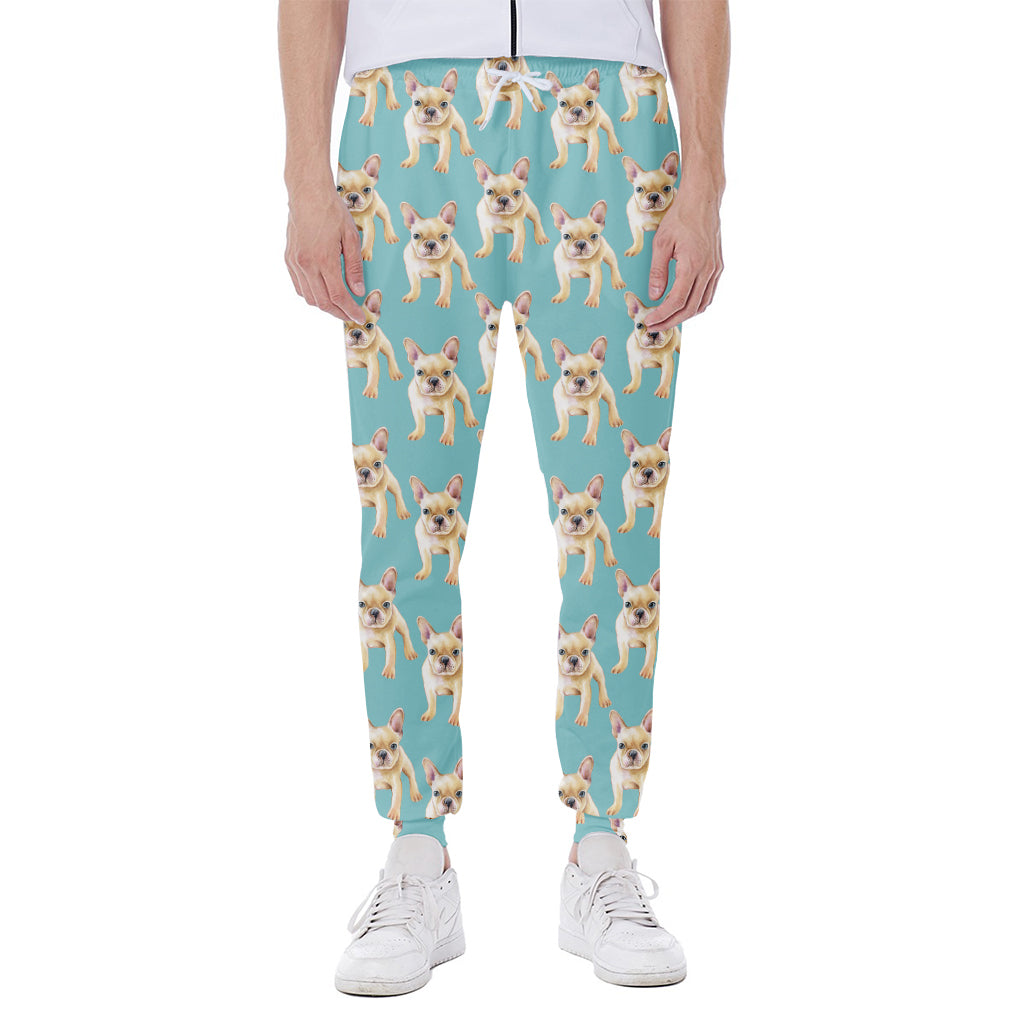 Watercolor French Bulldog Puppy Print Scuba Joggers