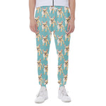 Watercolor French Bulldog Puppy Print Scuba Joggers