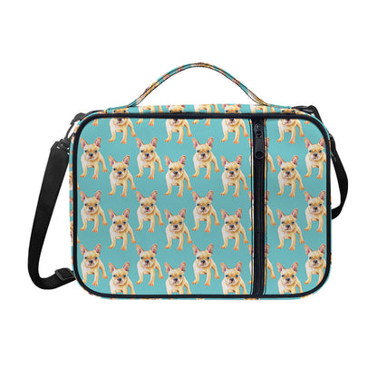 Watercolor French Bulldog Puppy Print Shoulder Strap Bible Bag