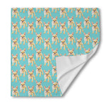 Watercolor French Bulldog Puppy Print Silk Bandana