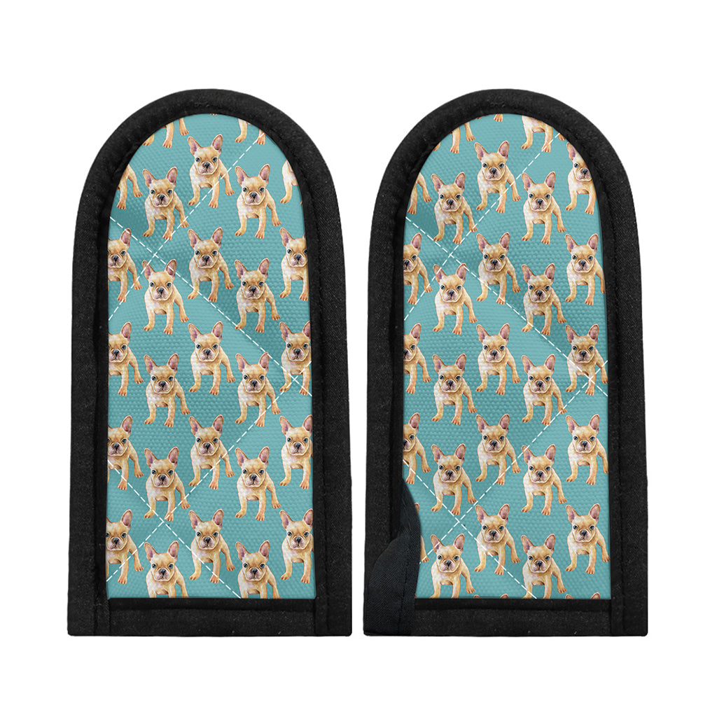 Watercolor French Bulldog Puppy Print Skillet Handle Cover