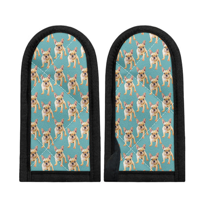 Watercolor French Bulldog Puppy Print Skillet Handle Cover