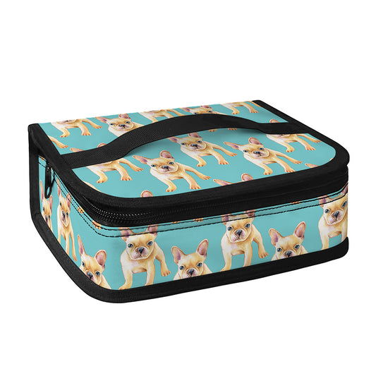 Watercolor French Bulldog Puppy Print Small Lunch Bag
