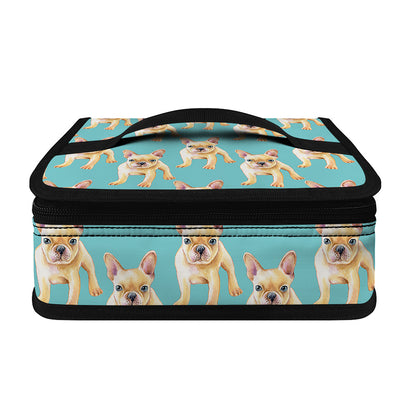Watercolor French Bulldog Puppy Print Small Lunch Bag