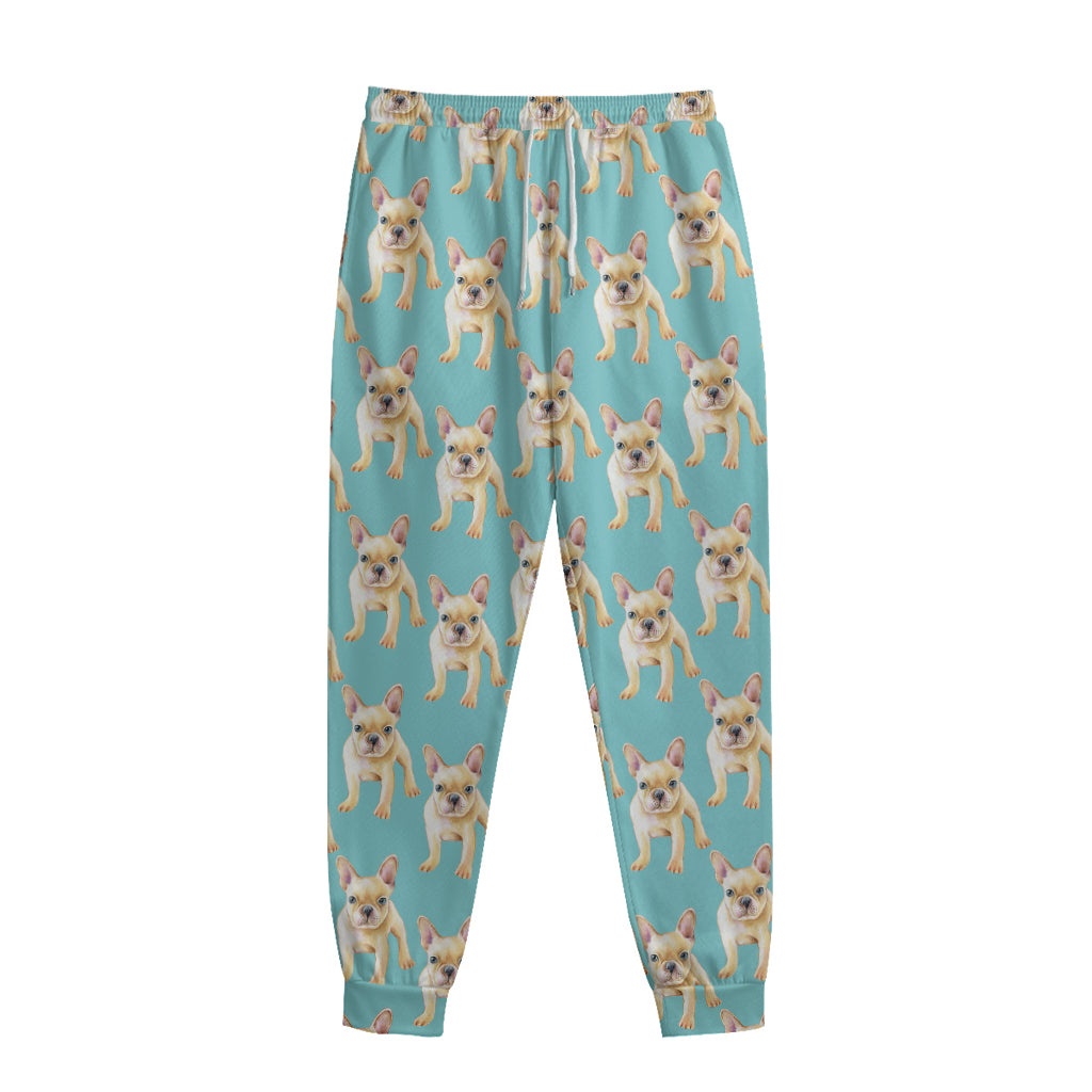 Watercolor French Bulldog Puppy Print Sweatpants