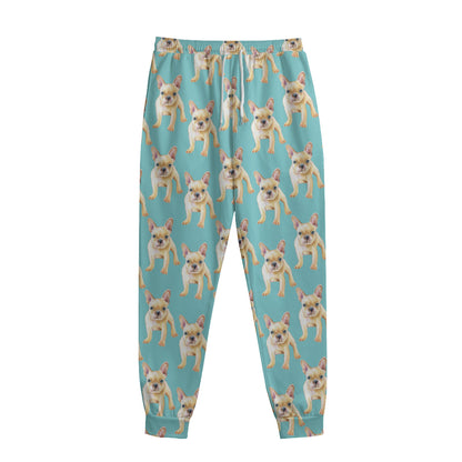 Watercolor French Bulldog Puppy Print Sweatpants