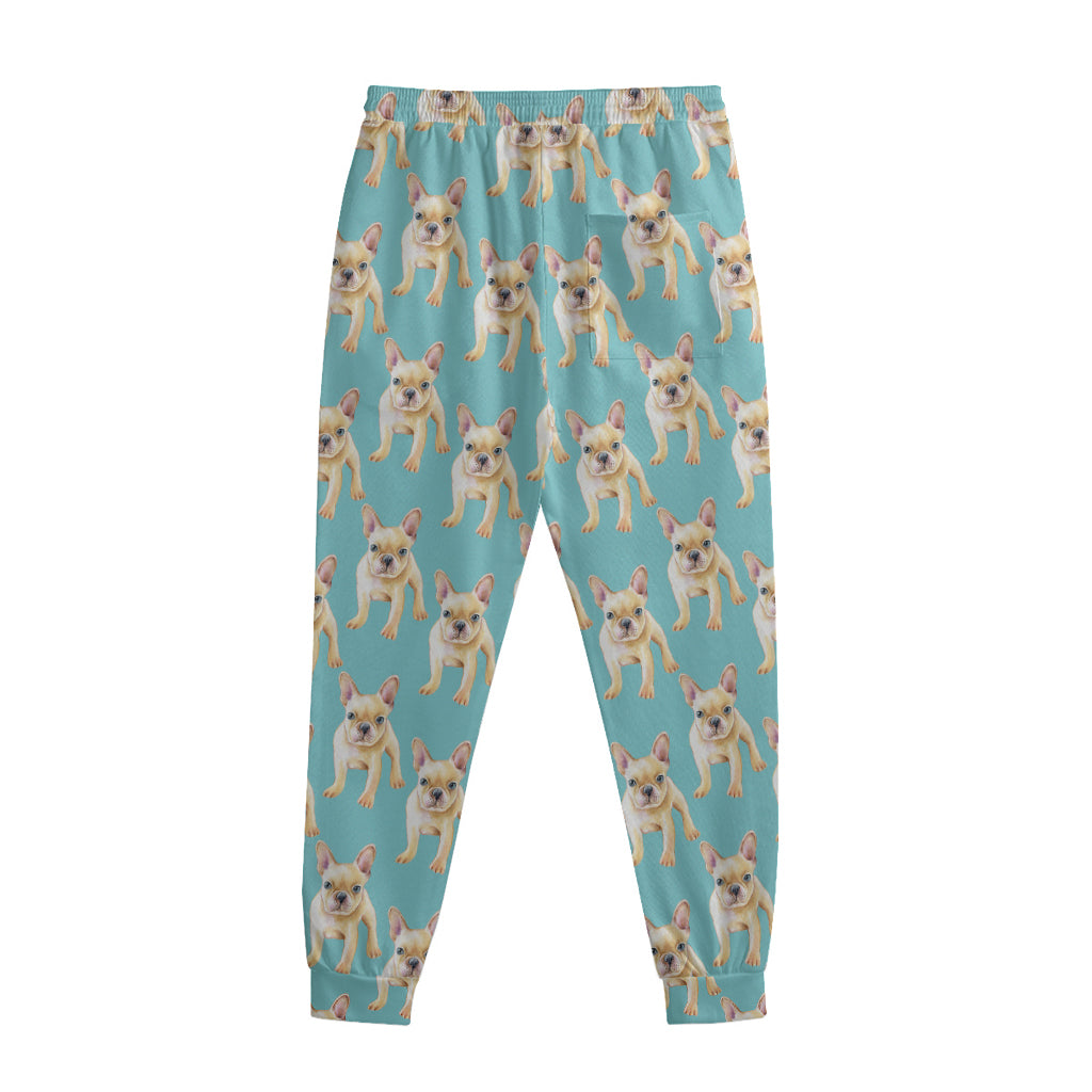 Watercolor French Bulldog Puppy Print Sweatpants