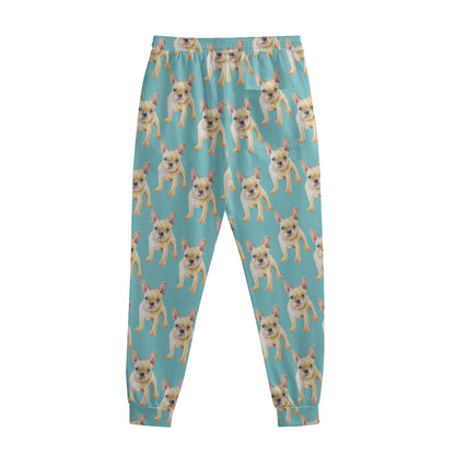 Watercolor French Bulldog Puppy Print Sweatpants
