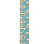 Watercolor French Bulldog Puppy Print Table Runner