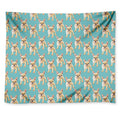 Watercolor French Bulldog Puppy Print Tapestry