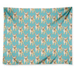 Watercolor French Bulldog Puppy Print Tapestry