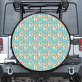 Watercolor French Bulldog Puppy Print Tire Cover