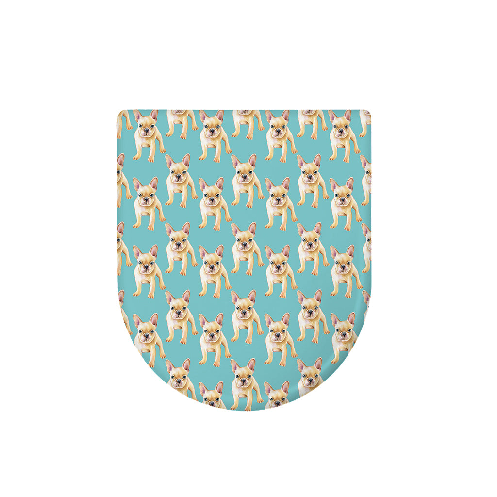 Watercolor French Bulldog Puppy Print Toilet Lid Cover