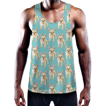 Watercolor French Bulldog Puppy Print Training Tank Top