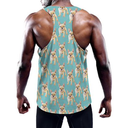 Watercolor French Bulldog Puppy Print Training Tank Top