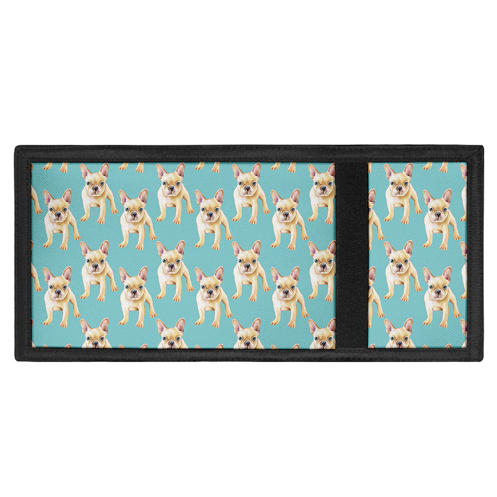Watercolor French Bulldog Puppy Print Trifold Wallet