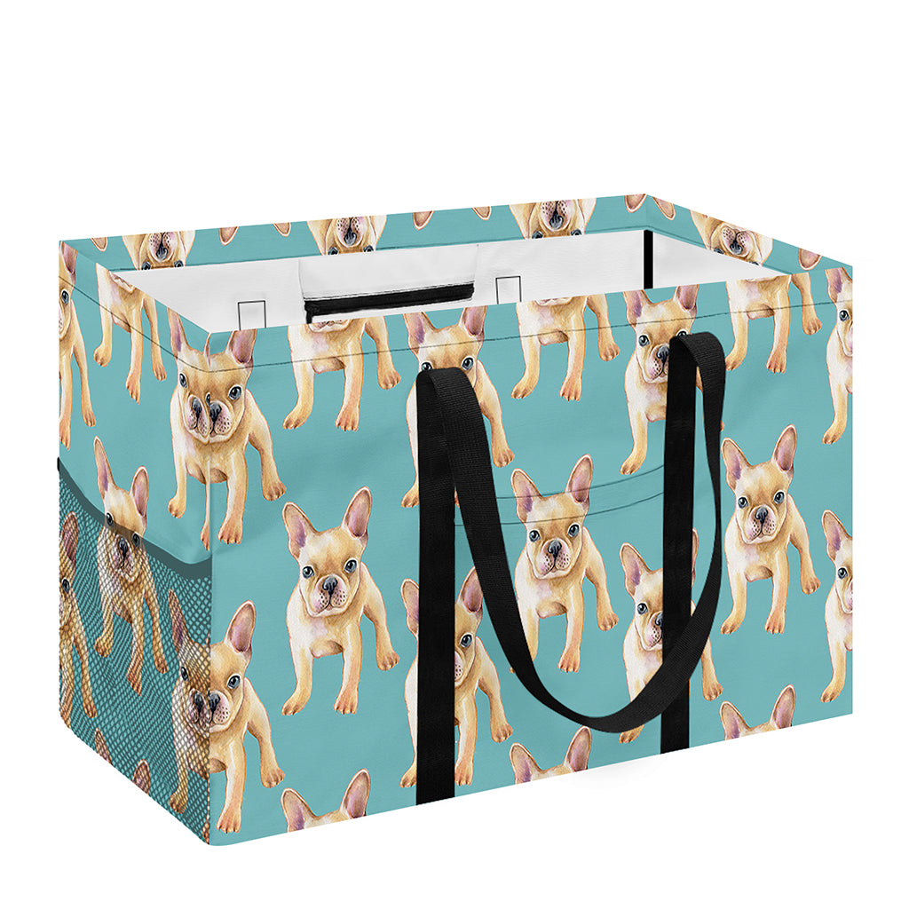Watercolor French Bulldog Puppy Print Utility Tote Bag