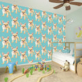 Watercolor French Bulldog Puppy Print Wall Sticker