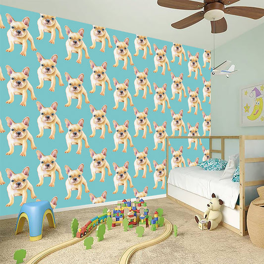 Watercolor French Bulldog Puppy Print Wall Sticker