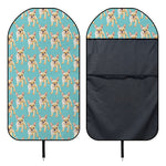 Watercolor French Bulldog Puppy Print Waterproof Car Seat Cover