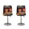 Watercolor Gemini Zodiac Sign Print Bar Stool Covers