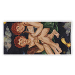 Watercolor Gemini Zodiac Sign Print Beach Towel
