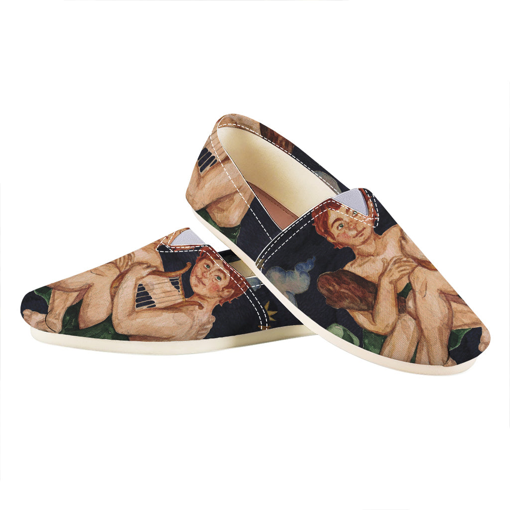 Watercolor Gemini Zodiac Sign Print Casual Shoes