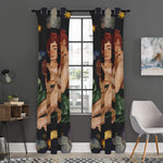 Watercolor Gemini Zodiac Sign Print Curtain