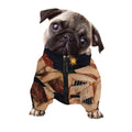 Watercolor Gemini Zodiac Sign Print Dog Zip Up Jacket