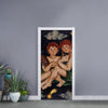 Watercolor Gemini Zodiac Sign Print Door Sticker