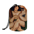 Watercolor Gemini Zodiac Sign Print Drawstring Makeup Bag