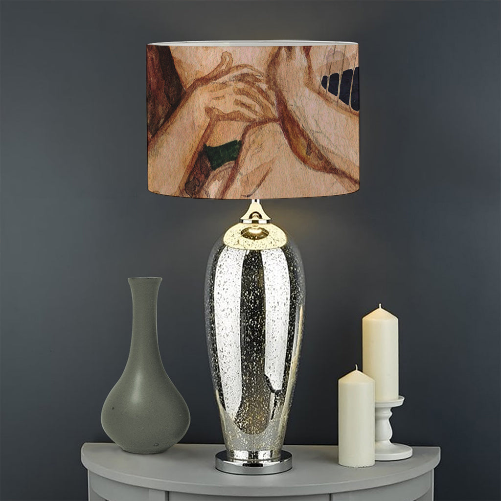 Watercolor Gemini Zodiac Sign Print Drum Lamp Shade