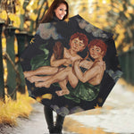 Watercolor Gemini Zodiac Sign Print Foldable Umbrella