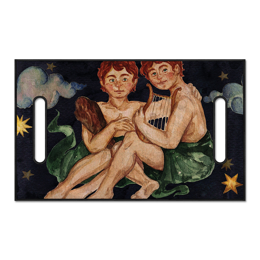 Watercolor Gemini Zodiac Sign Print Golf Cart Seat Cover