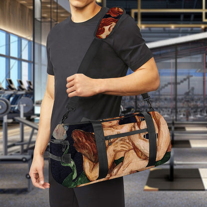 Watercolor Gemini Zodiac Sign Print Gym Bag