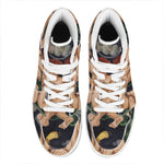 Watercolor Gemini Zodiac Sign Print High Top Leather Sneakers