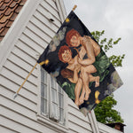 Watercolor Gemini Zodiac Sign Print House Flag