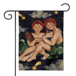 Watercolor Gemini Zodiac Sign Print House Flag