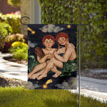 Watercolor Gemini Zodiac Sign Print House Flag