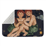 Watercolor Gemini Zodiac Sign Print Indoor Door Mat
