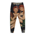 Watercolor Gemini Zodiac Sign Print Jogger Pants