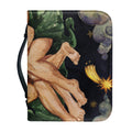 Watercolor Gemini Zodiac Sign Print Leather Bible Cover